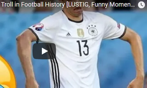 Những tình huống hài hước nhất của 'thánh troll' Thomas Muller