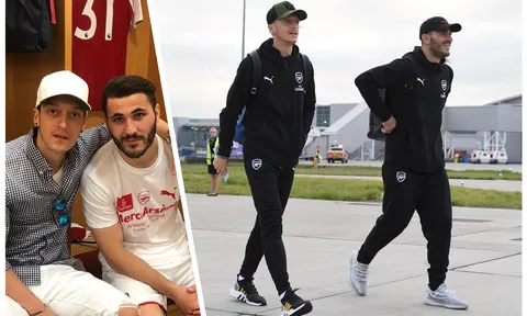 Ozil - Kolasinac: Đôi bạn 'dính như sam' tại Arsenal