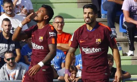 Paulinho lập công, Barca vỡ òa với chiến thắng nhọc nhằn trước Getafe