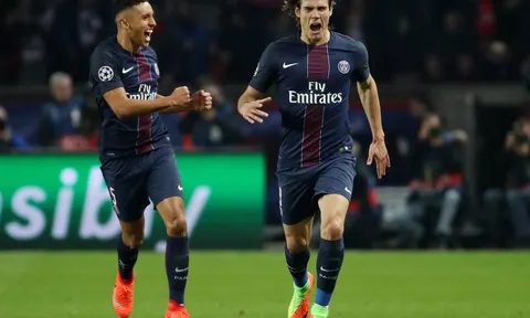 Phong độ ghi bàn cực khủng của Cavani mùa 2016/17