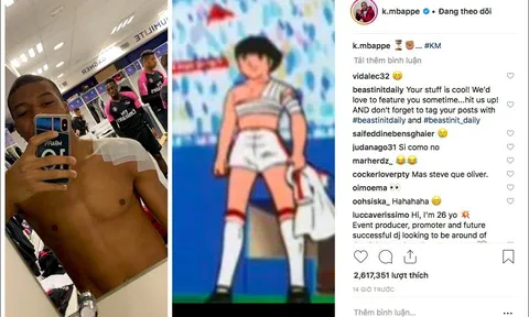 Chấn thương vai, Kylian Mbappe có hành động ví von cực chất