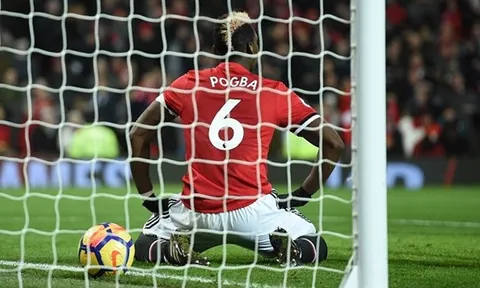 Pogba thất thần trước bàn thắng không được công nhận