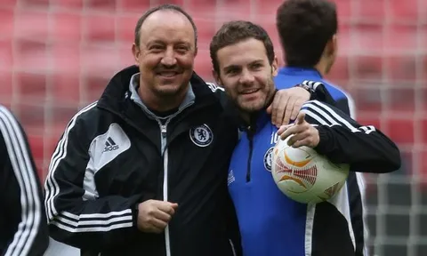 Juan Mata háo hức gặp lại thầy cũ Rafael Benitez