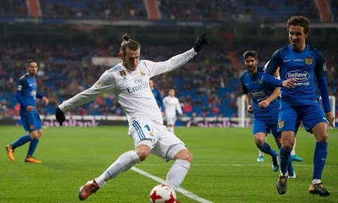 Real bị đội hạng 3 cầm hòa 2-2 trong ngày Bale trở lại