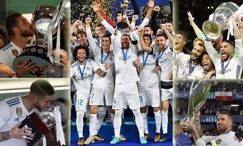 Các cầu thủ Real Madrid kiếm bộn tiền thưởng trong năm 2017