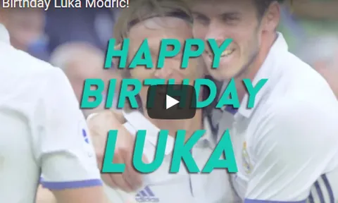 Real Madrid làm clip chúc mừng sinh nhật Luka Modric