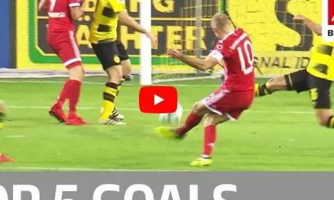 Robben, Lewandowski, Bartra và những bàn thắng đẹp nhất vòng 11 Bundesliga