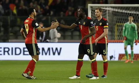 Romelu Lukaku ghi bàn cực dễ vào lưới Hy Lạp