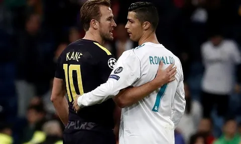 Harry Kane vui mừng nhận ‘món quà’ từ Ronaldo
