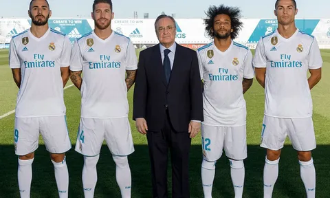 Ronaldo là một trong 4 đội trưởng của Real mùa này
