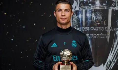Ronaldo nhận giải 'Cây săn bàn xuất sắc nhất năm'