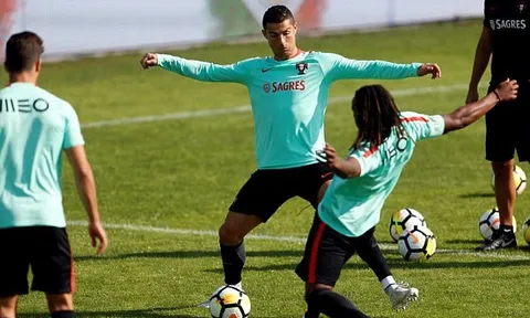 Ronaldo tập cật lực, BĐN sẵn sàng 'làm gỏi' Thụy Sĩ