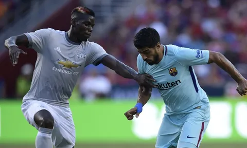 Chưa đến Barca, Pogba đã nhận được lời chào mừng