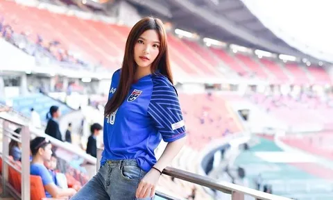 Danh tính hotgirl cổ vũ nhiệt tình đội tuyển Thái Lan