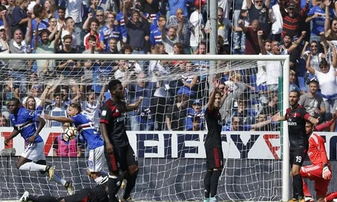 Sampdoria 2-0 AC Milan: Montella còn dám mơ cao?
