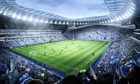 Sân mới của Tottenham bắt đầu nên hình hài