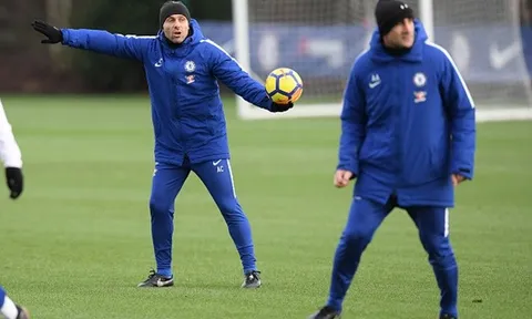 Sắp bắt kịp Man Utd, Conte đẩy cao cường độ các buổi tập của Chelsea