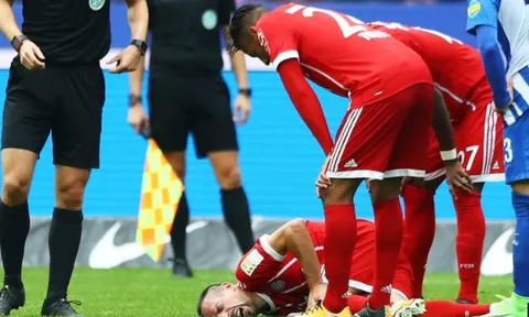 Sếp Bayern bi quan với chấn thương của Ribery