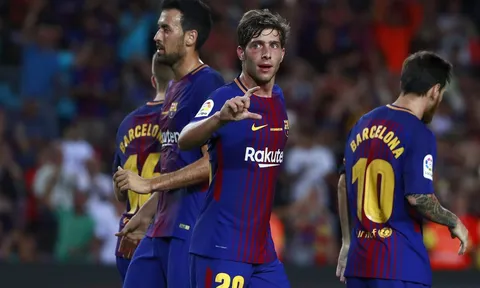 Sergi Roberto chơi đầy nỗ lực trước Girona