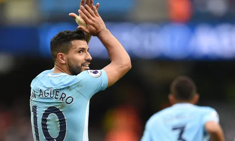 Sergio Aguero cán cột mốc LỊCH SỬ cho Man City