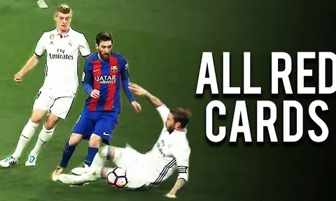 Sergio Ramos - Chuyên gia nhận thẻ đỏ ở El Clasico
