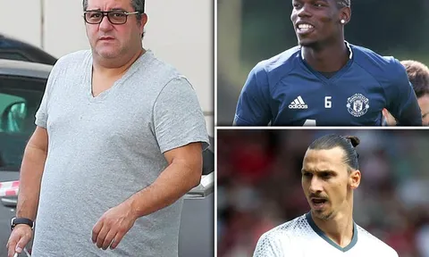 'Siêu cò' Raiola chuẩn bị gặp Juve, vì Ibra, Pogba hay ai khác?
