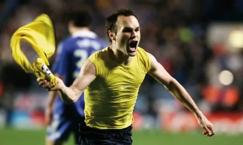 Siêu phẩm của Andres Iniesta khiến cả Stamford Bridge câm lặng