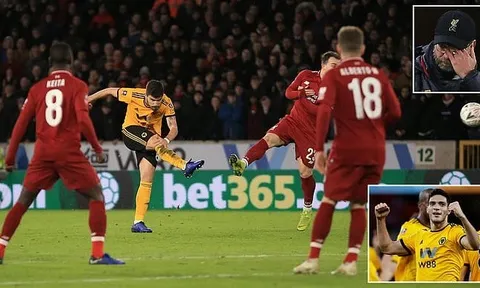 Siêu phẩm tạo địa chấn, Wolverhampton khiến Liverpool thua muối mặt trên sân khách