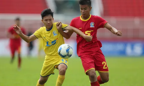 VCK U15 Quốc gia 2018: Thắng kịch tính S.Khánh Hòa, SLNA vào chung kết