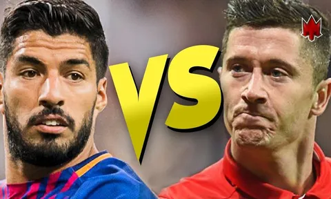 So sánh khả năng săn bàn của Suarez và Lewandowski