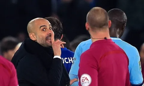 SỐC: Pep Guardiola tính ăn thua đủ với trọng tài