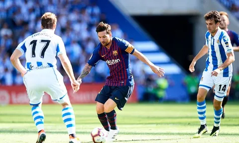 Messi "tịt ngòi", Barca thắng hú vía trước Sociedad