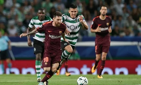 Sporting Lisbon 0-1 Barcelona: Khóa chặt Messi