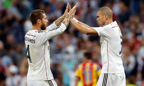 Sự kết hợp ăn ý giữa Pepe và Ramos