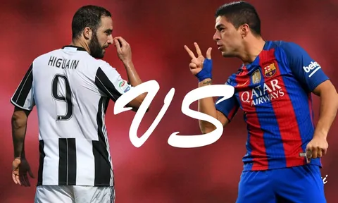 Suarez sát cánh Higuain trong đội hình gây thất vọng kể từ đầu mùa