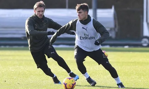 Vừa gia nhập CLB, tân binh Arsenal đã phải căng sức cho đại chiến Man City