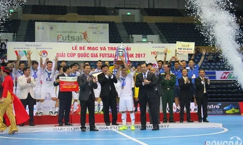 Thái Sơn Nam lần thứ hai liên tiếp vô địch giải Futsal Cup Quốc gia