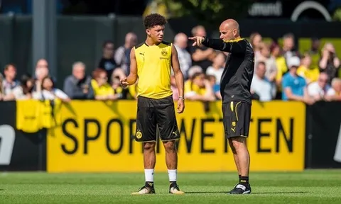 Thần đồng Anh quốc hớn hở trong buổi tập cùng Dortmund