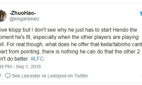 Fan Liverpool "đau khổ" nhìn cái tên này chơi bóng