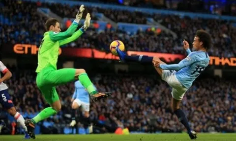 Thống kê 'không tưởng' trong hiệp một trận Man City và Bournemouth