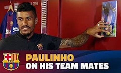 Toàn cảnh buổi chụp hình của Paulinho tại Barcelona