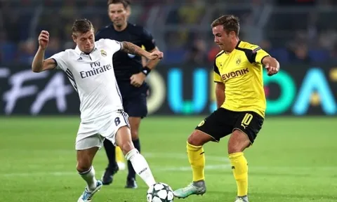Toni Kroos chơi đầy nỗ lực trước Dortmund