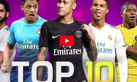 Top 10 cầu thủ kĩ thuật nhất làng bóng đá năm 2018