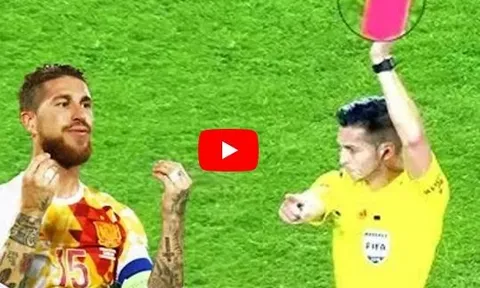 Top 10 cầu thủ nhận thẻ đỏ nhiều nhất