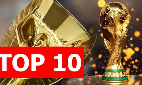 Top 10 điều thú vị về chiếc cúp vàng World Cup