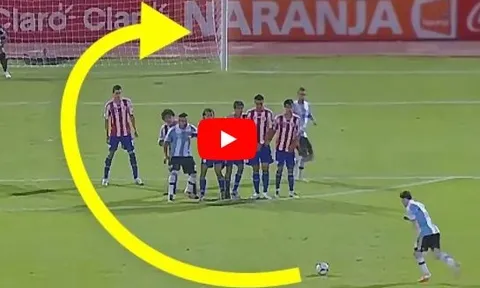 Top 10 pha đá phạt đẹp mắt nhất của Lionel Messi