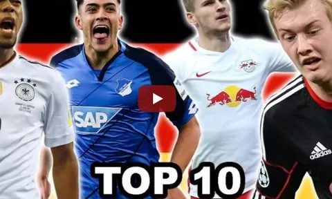 Top 10 tài năng trẻ triển vọng nhất bóng đá Đức