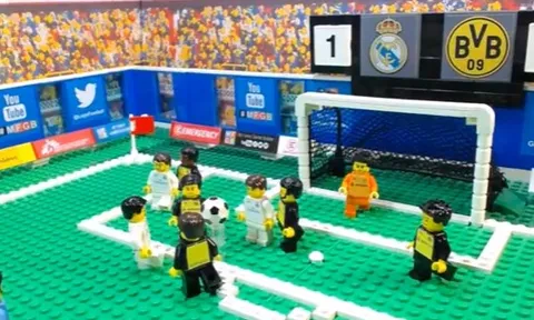 Trận đấu giữa Real và Dortmund theo phong cách Lego