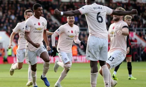 TRỰC TIẾP Bournemouth 1-2 Man United: 3 điểm đầy cảm xúc (KT)