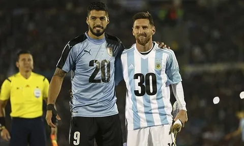 Truy cản Messi đến rách áo, Uruguay chia điểm trên sân nhà trước Argentina